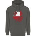 Torn Tongo Flag Tongan Day Football Childrens Kids Hoodie Storm Grey