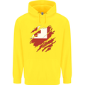 Torn Tongo Flag Tongan Day Football Childrens Kids Hoodie Yellow