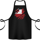 Torn Tongo Flag Tongan Day Football Cotton Apron 100% Organic Black