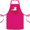 Torn Tongo Flag Tongan Day Football Cotton Apron 100% Organic Pink