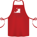 Torn Tongo Flag Tongan Day Football Cotton Apron 100% Organic Red