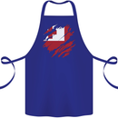 Torn Tongo Flag Tongan Day Football Cotton Apron 100% Organic Royal Blue