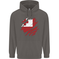Torn Tongo Flag Tongan Day Football Mens 80% Cotton Hoodie Charcoal
