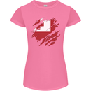 Torn Tongo Flag Tongan Day Football Womens Petite Cut T-Shirt Azalea
