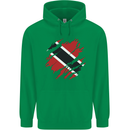 Torn Trinidad and Tobago Day Football Childrens Kids Hoodie Irish Green