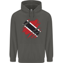 Torn Trinidad and Tobago Day Football Childrens Kids Hoodie Storm Grey