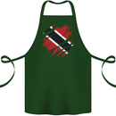 Torn Trinidad and Tobago Day Football Cotton Apron 100% Organic Forest Green