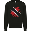 Torn Trinidad and Tobago Day Football Kids Sweatshirt Jumper Black