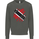 Torn Trinidad and Tobago Day Football Kids Sweatshirt Jumper Storm Grey