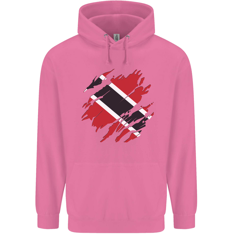 Torn Trinidad and Tobago Day Football Mens 80% Cotton Hoodie Azelea