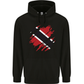 Torn Trinidad and Tobago Day Football Mens 80% Cotton Hoodie Black