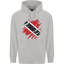 Torn Trinidad and Tobago Day Football Mens 80% Cotton Hoodie Sports Grey