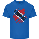Torn Trinidad and Tobago Day Football Mens Cotton T-Shirt Tee Top Royal Blue