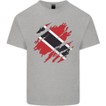 Torn Trinidad and Tobago Day Football Mens Cotton T-Shirt Tee Top Sports Grey