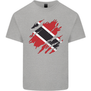 Torn Trinidad and Tobago Day Football Mens Cotton T-Shirt Tee Top Sports Grey