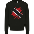 Torn Trinidad and Tobago Day Football Mens Sweatshirt Jumper Black