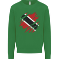 Torn Trinidad and Tobago Day Football Mens Sweatshirt Jumper Irish Green