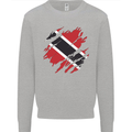 Torn Trinidad and Tobago Day Football Mens Sweatshirt Jumper Sports Grey