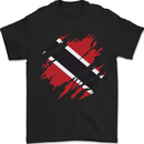 Torn Trinidad and Tobago Day Football Mens T-Shirt 100% Cotton Black