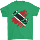 Torn Trinidad and Tobago Day Football Mens T-Shirt 100% Cotton Irish Green