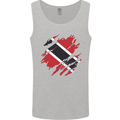 Torn Trinidad and Tobago Day Football Mens Vest Tank Top Sports Grey