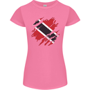 Torn Trinidad and Tobago Day Football Womens Petite Cut T-Shirt Azalea