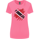 Torn Trinidad and Tobago Day Football Womens Wider Cut T-Shirt Azalea