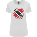 Torn Trinidad and Tobago Day Football Womens Wider Cut T-Shirt White