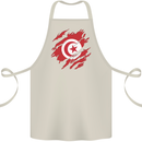 Torn Tunisia Flag Tunisian Day Football Cotton Apron 100% Organic Natural