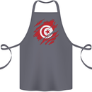 Torn Tunisia Flag Tunisian Day Football Cotton Apron 100% Organic Steel