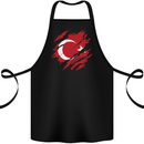 Torn Turkey Flag Turkish Day Football Cotton Apron 100% Organic Black