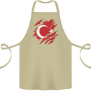 Torn Turkey Flag Turkish Day Football Cotton Apron 100% Organic Khaki