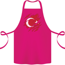 Torn Turkey Flag Turkish Day Football Cotton Apron 100% Organic Pink