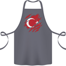 Torn Turkey Flag Turkish Day Football Cotton Apron 100% Organic Steel