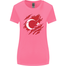 Torn Turkey Flag Turkish Day Football Womens Wider Cut T-Shirt Azalea