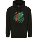 Torn Turkmenistan Flag The Turkmen Day Football Childrens Kids Hoodie Black