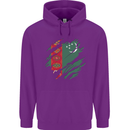 Torn Turkmenistan Flag The Turkmen Day Football Childrens Kids Hoodie Purple