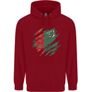 Torn Turkmenistan Flag The Turkmen Day Football Childrens Kids Hoodie Red