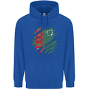 Torn Turkmenistan Flag The Turkmen Day Football Childrens Kids Hoodie Royal Blue