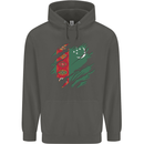 Torn Turkmenistan Flag The Turkmen Day Football Childrens Kids Hoodie Storm Grey