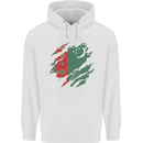 Torn Turkmenistan Flag The Turkmen Day Football Childrens Kids Hoodie White