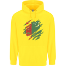 Torn Turkmenistan Flag The Turkmen Day Football Childrens Kids Hoodie Yellow