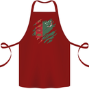 Torn Turkmenistan Flag The Turkmen Day Football Cotton Apron 100% Organic Maroon
