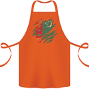 Torn Turkmenistan Flag The Turkmen Day Football Cotton Apron 100% Organic Orange
