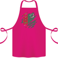 Torn Turkmenistan Flag The Turkmen Day Football Cotton Apron 100% Organic Pink