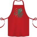 Torn Turkmenistan Flag The Turkmen Day Football Cotton Apron 100% Organic Red