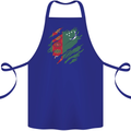 Torn Turkmenistan Flag The Turkmen Day Football Cotton Apron 100% Organic Royal Blue