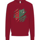 Torn Turkmenistan Flag The Turkmen Day Football Kids Sweatshirt Jumper Red
