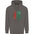 Torn Turkmenistan Flag The Turkmen Day Football Mens 80% Cotton Hoodie Charcoal
