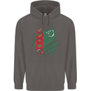 Torn Turkmenistan Flag The Turkmen Day Football Mens 80% Cotton Hoodie Charcoal